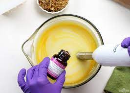 Making handmade soap